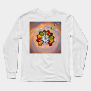 Beach Huts and Balloons Long Sleeve T-Shirt